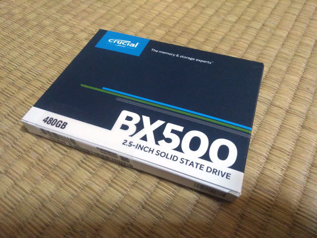 Crucial BX500 SSDで約2時間で超簡単に出来たHDDクローンからSSD換装の 